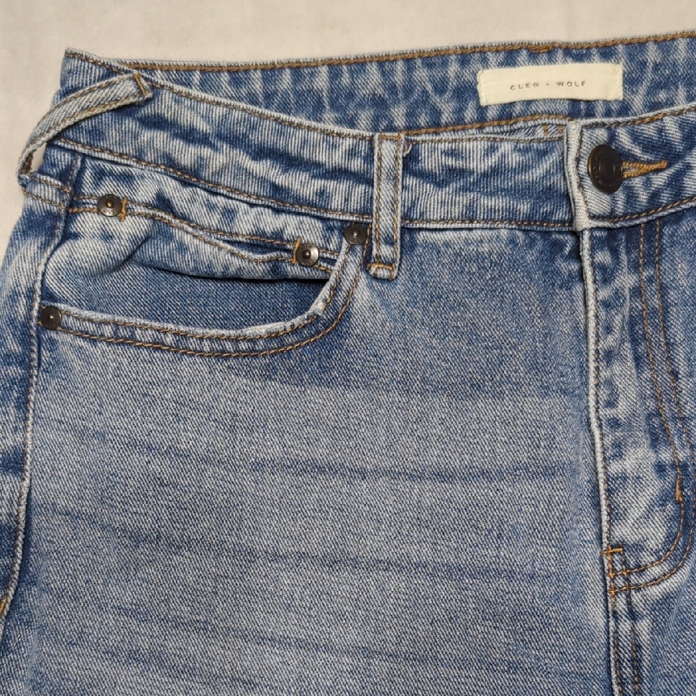 Cleo + Wolf Ultra High Rise‎ Ankle Straight Women's Jeans Size 28